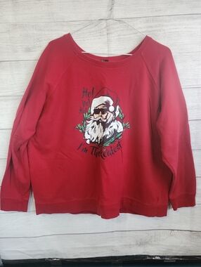 torrid Red Santa Graphic Pullover Sweatshirt